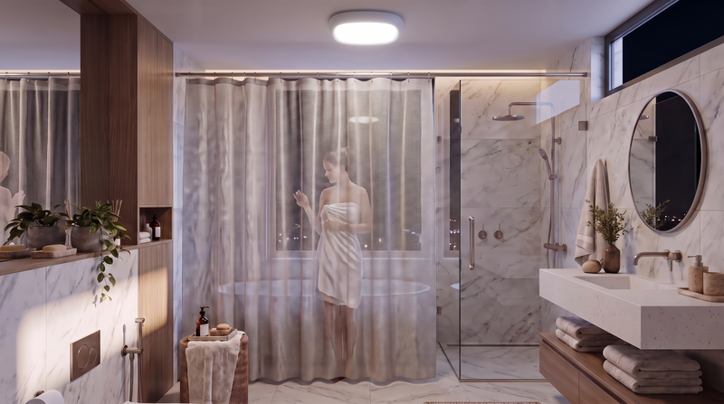 shower light in shower