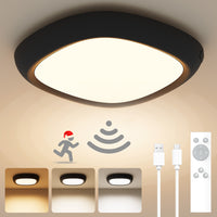 motion sensor rechargeable ceiling light wireless led lighting with remote