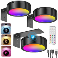 RGB Over picture frame lights for wall rechargeable LED with remote