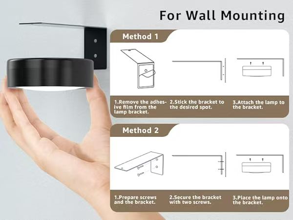 rechargeable picture lights LED for wall frames wireless install