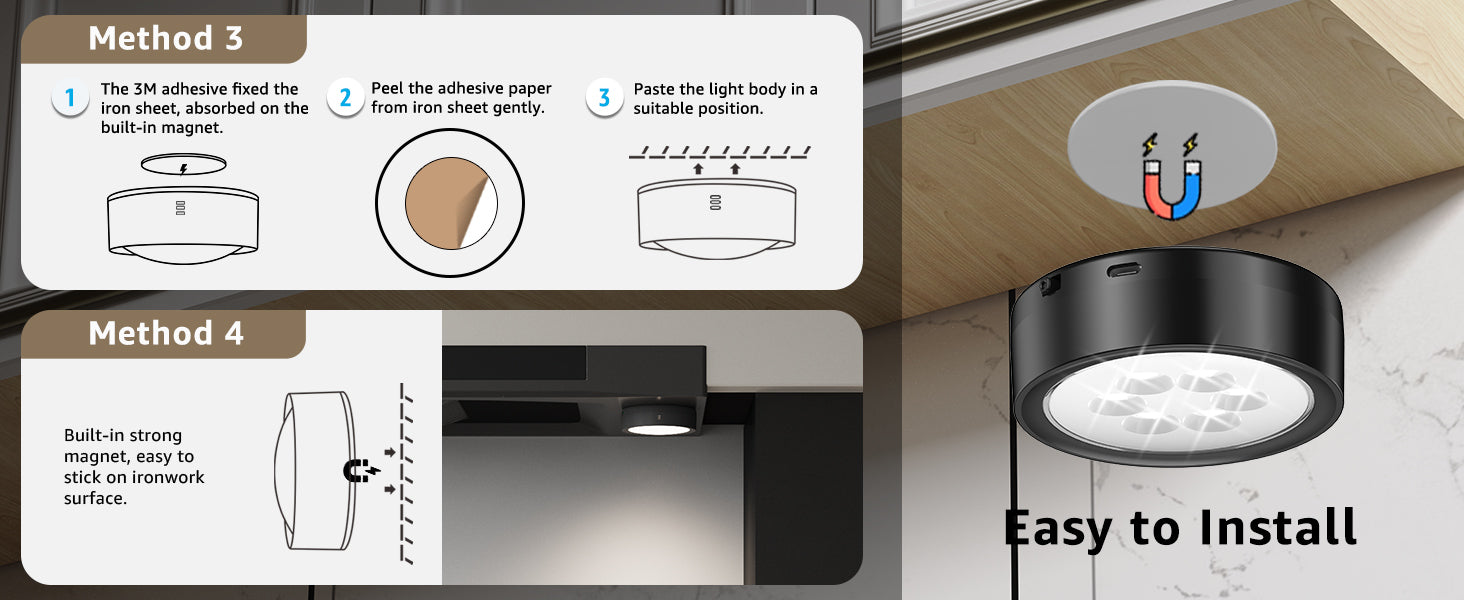 rechargeable picture lights LED for wall frames wireless install