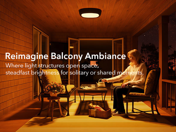 waterproof shower light ceiling for balcony