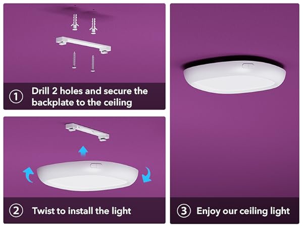 wireless ceiling light no wiring