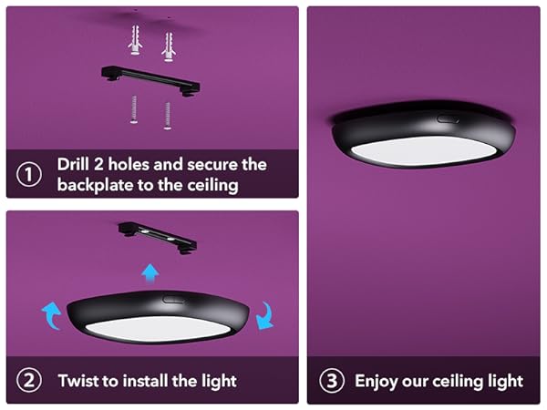 wireless ceiling light no wiring