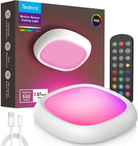 IP54 waterproof rechargeable RGB shower ceiling light