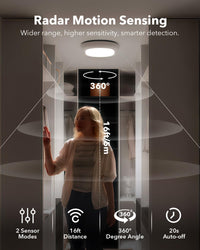 RGB color-changing LED ceiling light for shower