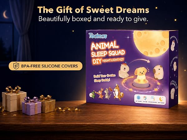 cute plug in night light gift for kids