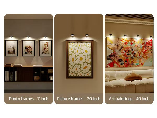 Over picture lights for wall photo art paintings frames lighting