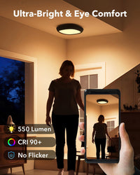 Motion Sensor Rechargeable Ceiling Light battery operated waterproof shower lights