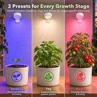 Customizable sunlight spectrum lamp for indoor plant growth stages