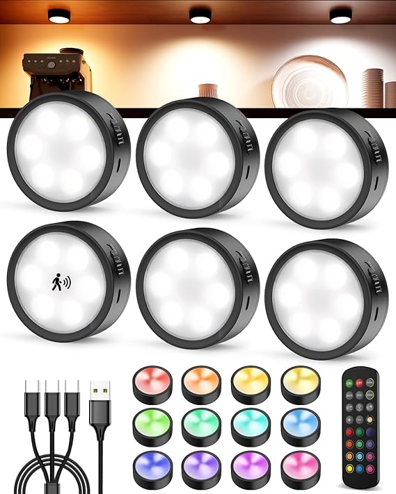 Rechargeable Puck Lights