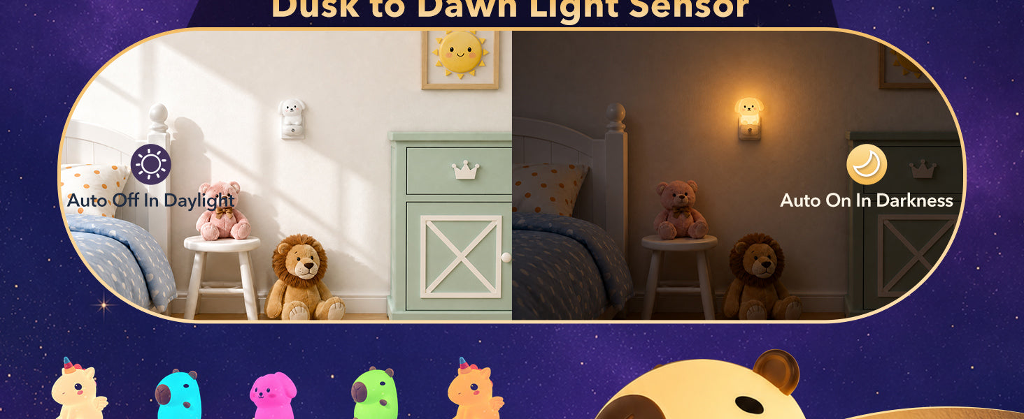 dusk-to-dawn light sensor night light
