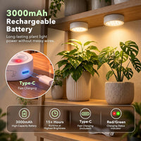 3000 mAh rechargeable battery long-lasting plant llight power