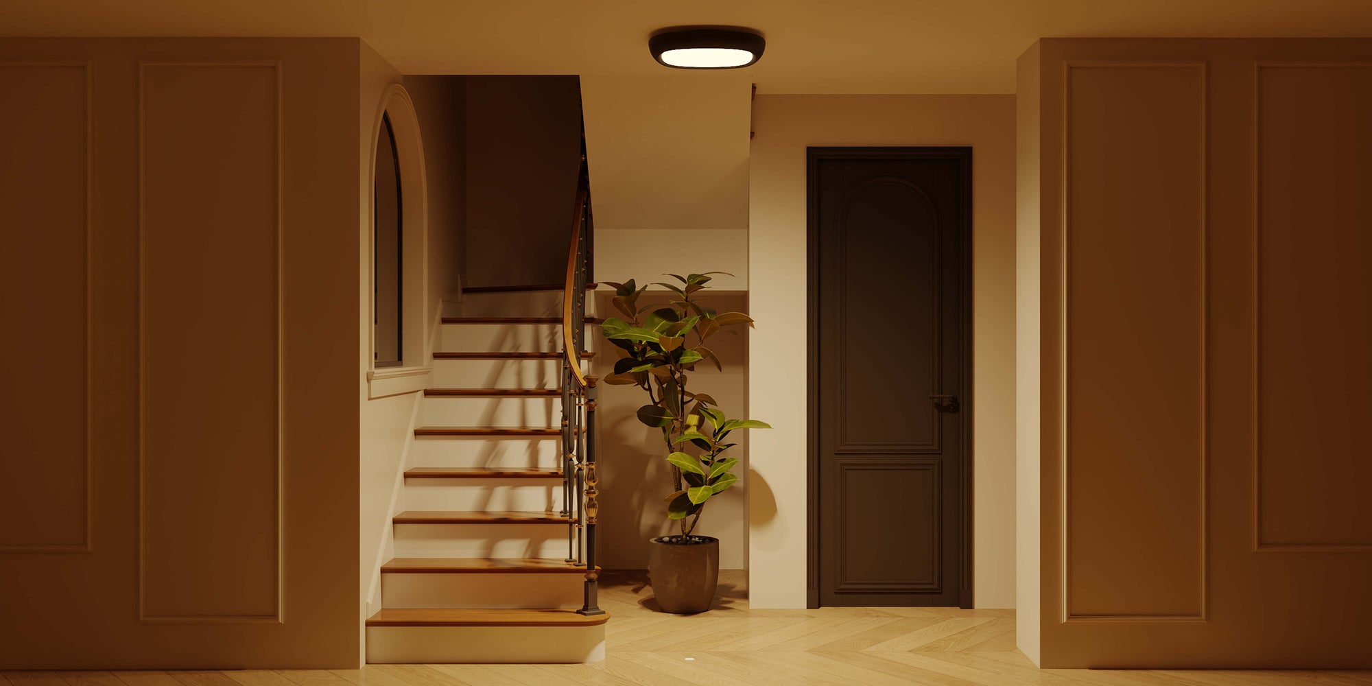 motion sensor ceiling lights with remote LED indoor light