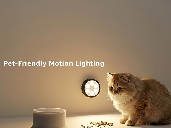 rechargeable motion sensor puck lights glow pet-friendly  lighting