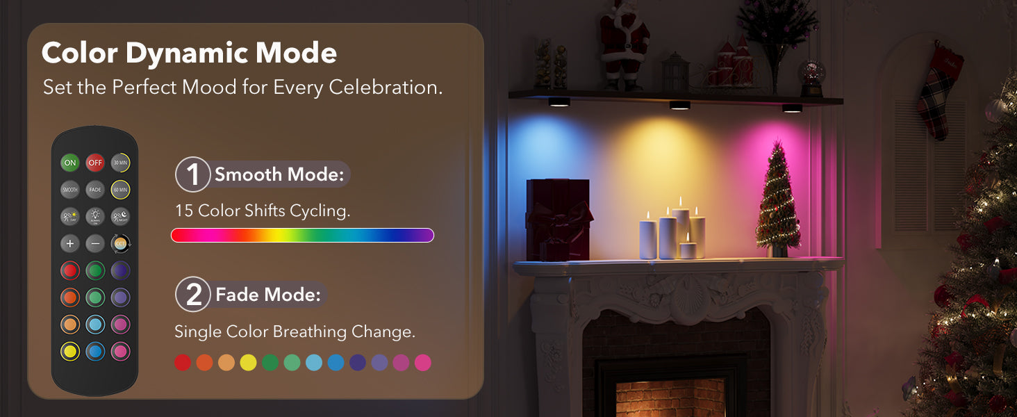 rechargeable motion sensor puck lights with remote control 