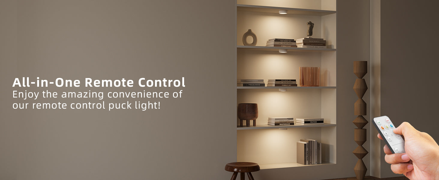 puck light with remote control